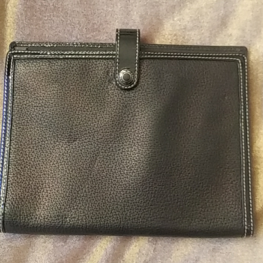 Coach Vintage Note Pad Rare Leather& Patent Trim